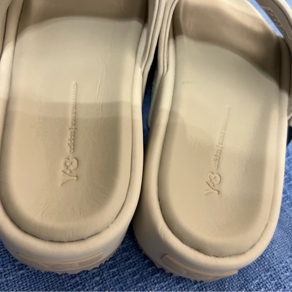 Y3 leather and suede slides - Picture 4 of 8